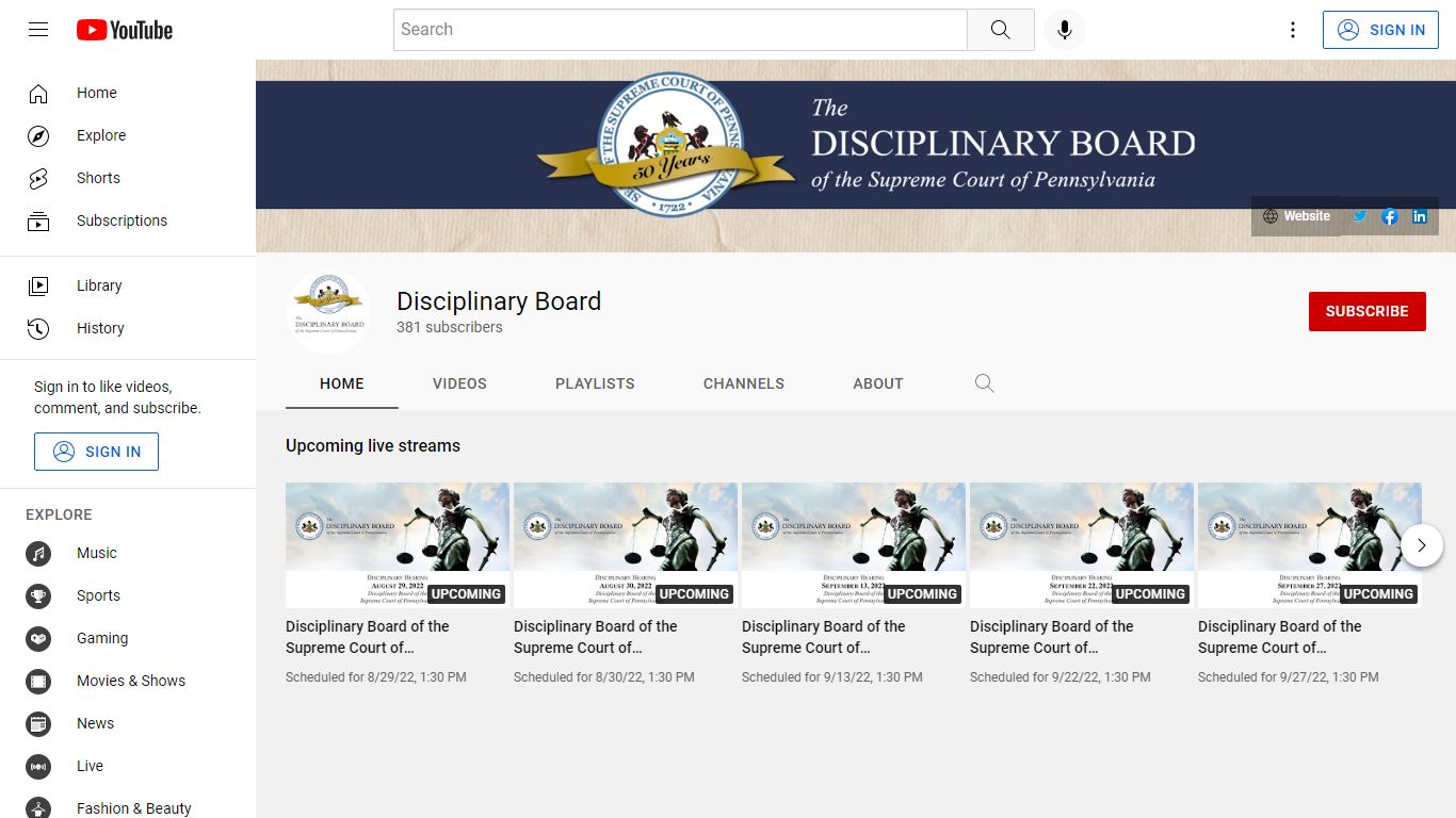 Disciplinary Board - YouTube